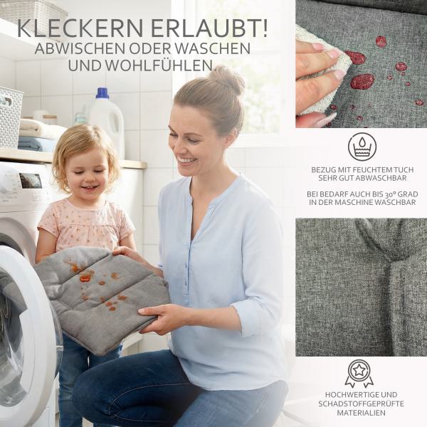 BAMBINIWELT Ersatzbezug für Stokke Tripp Trapp, MELIERT (rund)